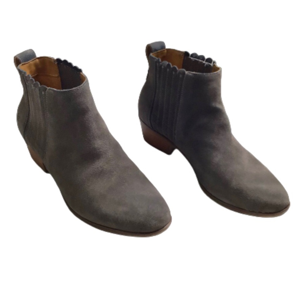 Jack Rodgers Gray Liddy Suede Waterproof Boot 9.5